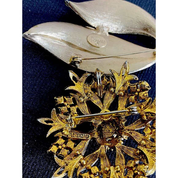 Vintage ALL SIGNED 20 Piece Rhinestone Jewelry Lot WEISS Florenza Crown Trifari+ - Picture 9 of 16